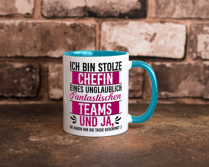 Stolze Chefin | Tolles Team Mitarbeiter lustig Arbeit Kollegen Büro Geschenk