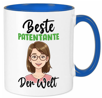 Beste Patentante | Tante lustiger Spruch Geschenk Humor Geschenkidee Tasse