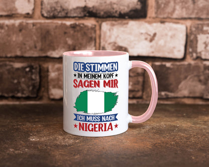 Nigeria | Urlaub Stimmen in meinem Kopf Traumland Geschenk Humor Geschenkidee