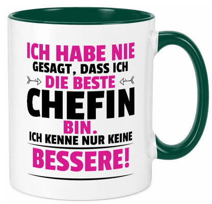Die Beste Chefin | Führungskraft Vorgesetzte Geschenkidee Arbeit Kollegen Büro Tasse
