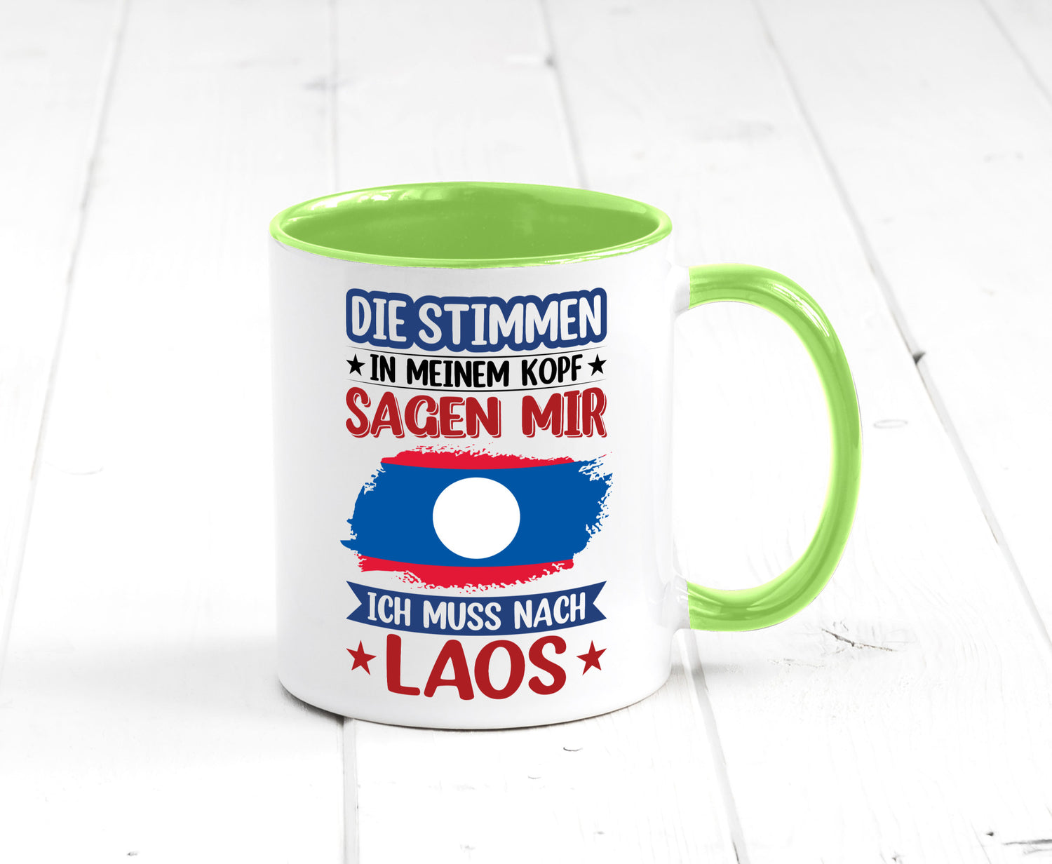 Laos | Urlaub Stimmen in meinem Kopf Traumland lustig Humor Geschenkidee