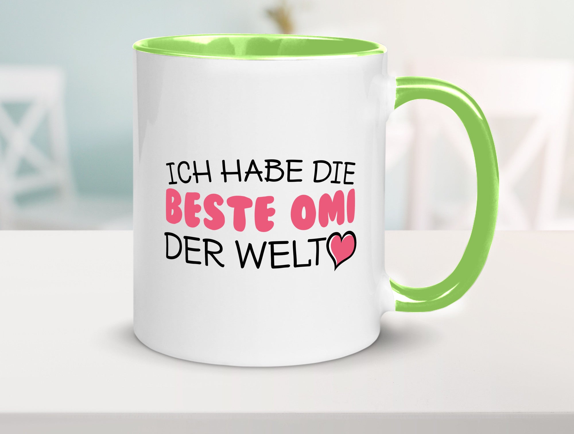 Beste Omi der Welt | Oma Tasse Geburtstag Muttertag lustig Familie Geschenkidee