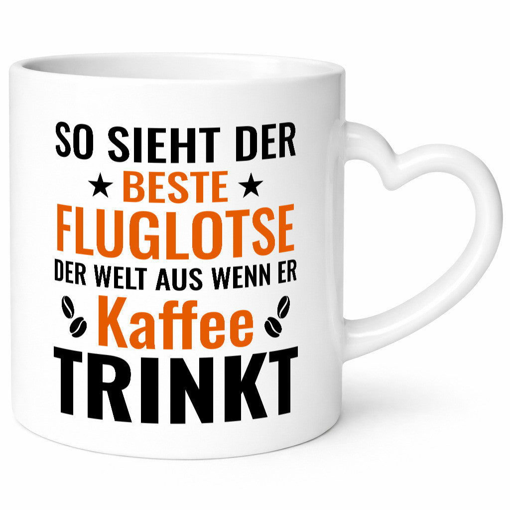 Kaffee trinkt: Fluglotse | Flugverkehr Flughafen lustiger Spruch Geschenk Humor