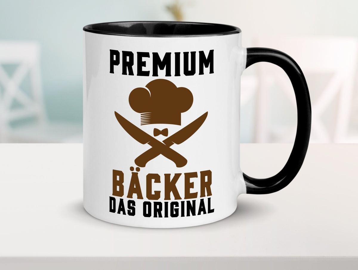 Premium Bäcker das Orginal Humor Geschenkidee Tasse