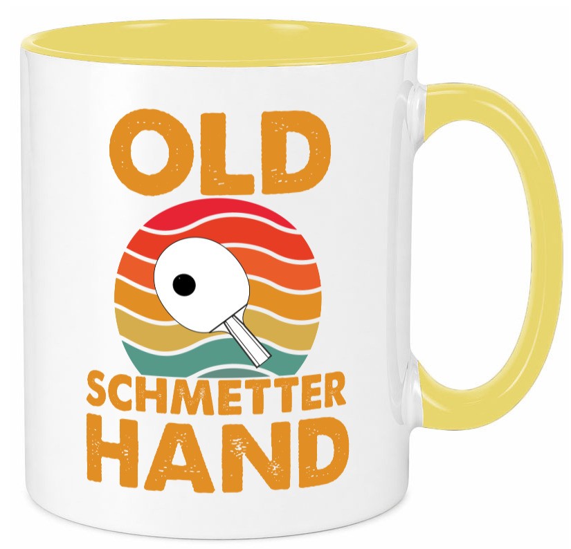 Old Schmetterhand | Vereinssport Tischtennis Spruch lustiger Geschenk Humor Tasse