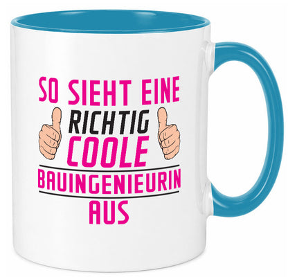 Richtig Coole Bauingenieurin | Ingenieurin lustig Humor Geschenkidee Geschenk