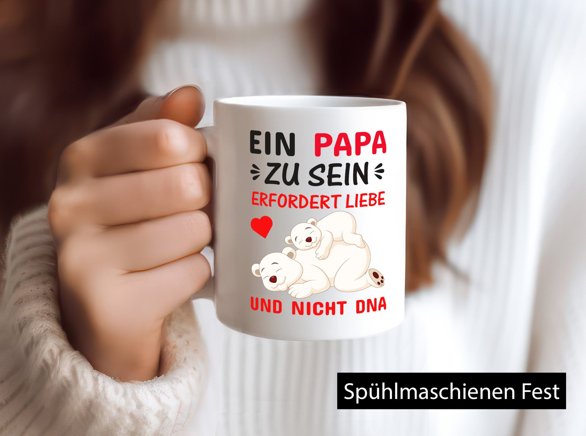 Papa sein | Stiefvater Tasse Liebe nicht DNA Kinder Geschenkidee Familie Humor