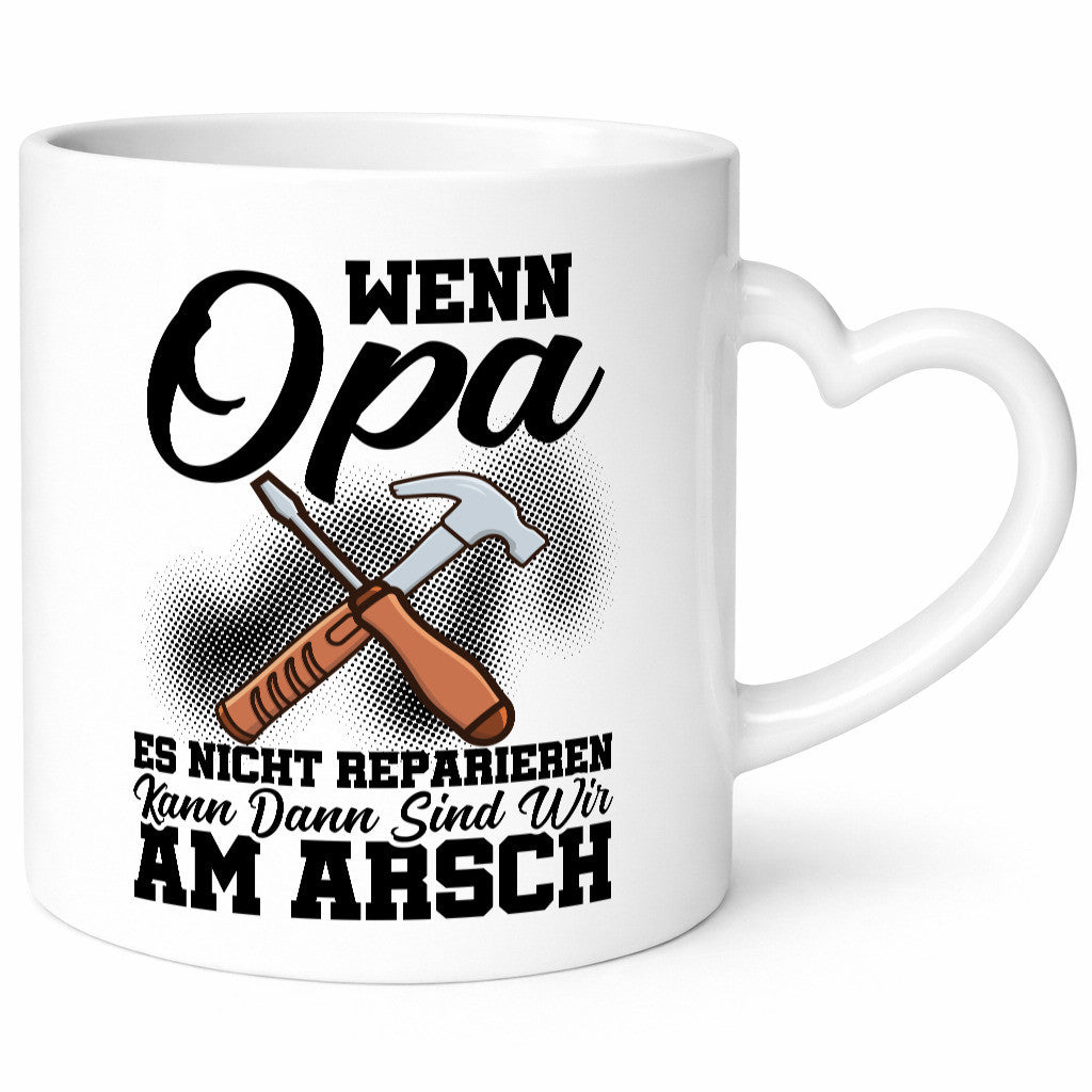 Opa Reparieren Geschenk Familie Geschenkidee lustiger Spruch Tasse