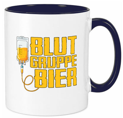 Blutgruppe Bier | Saufen Trinken Biertrinker Humor Geschenkidee Tasse