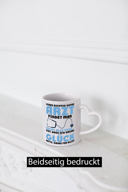 Richtig guter Arzt | Dankeschön Doktor Stethoskop Humor Geschenkidee Tasse