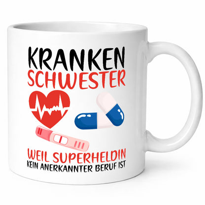 Krankenschwester | Pflegerin Superheldin Pflaster Geschenk Humor Geschenkidee