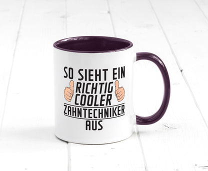 Richtig Cooler Zahntechniker | Zahnmedizin Geschenkidee Humor Tasse