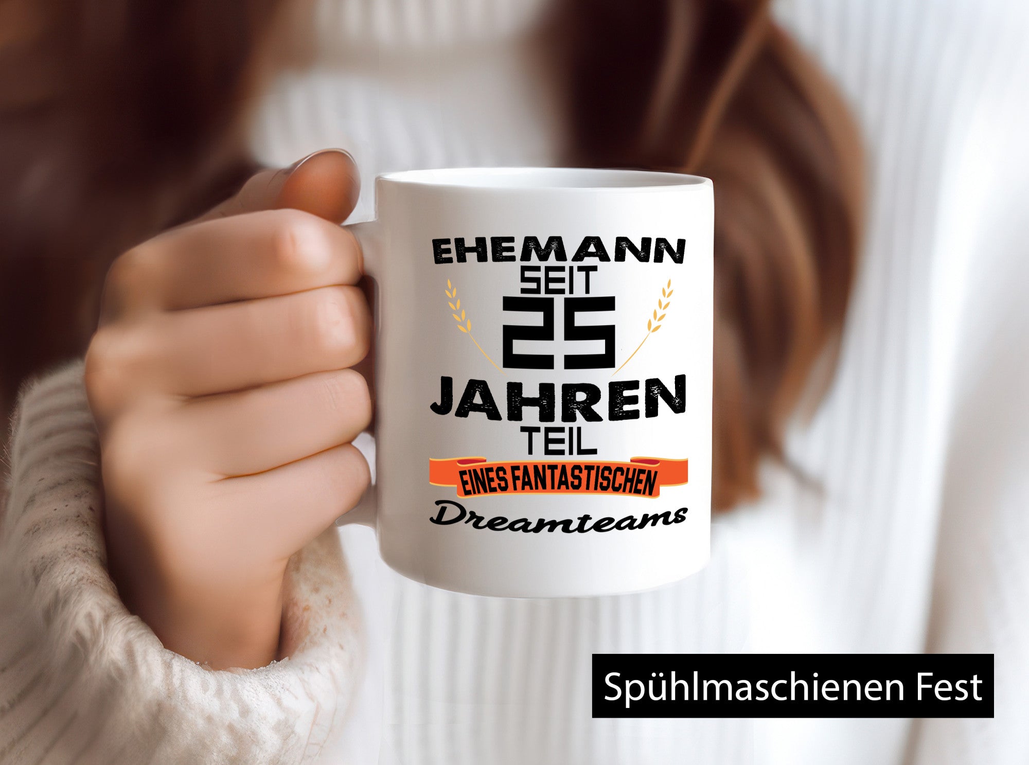 Ehemann seit 25 Jahren | Fantastische Familie Dreamteam Humor Geschenkidee Tasse
