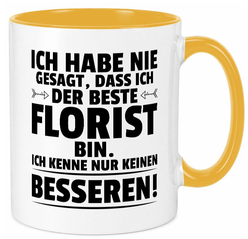 Der Beste Florist | Blumen Verkäufer lustiger Spruch Geschenk Humor Tasse