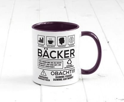 Achtung Probleme Bäcker | Bäckerei Backen Konditor Geschenk Humor Geschenkidee