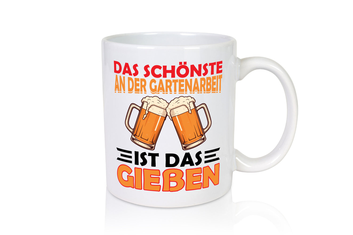 Das schönste an gartenarbeit ist Gießen | Biertrinker Geschenkidee Arbeit