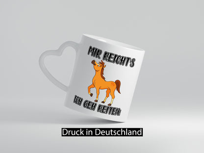 Ich geh reiten | Pferde Tasse Reiter Mädchen Humor Geschenkidee