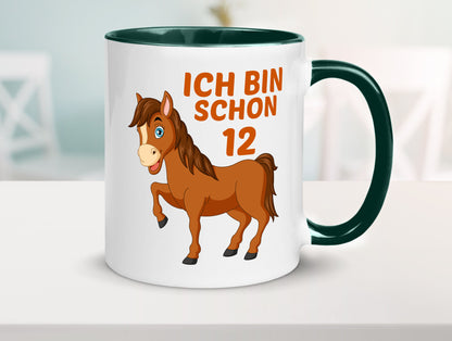 12. Geburtstag | Ich bin schon 12 Pferde Pony Geschenkidee Humor Tasse