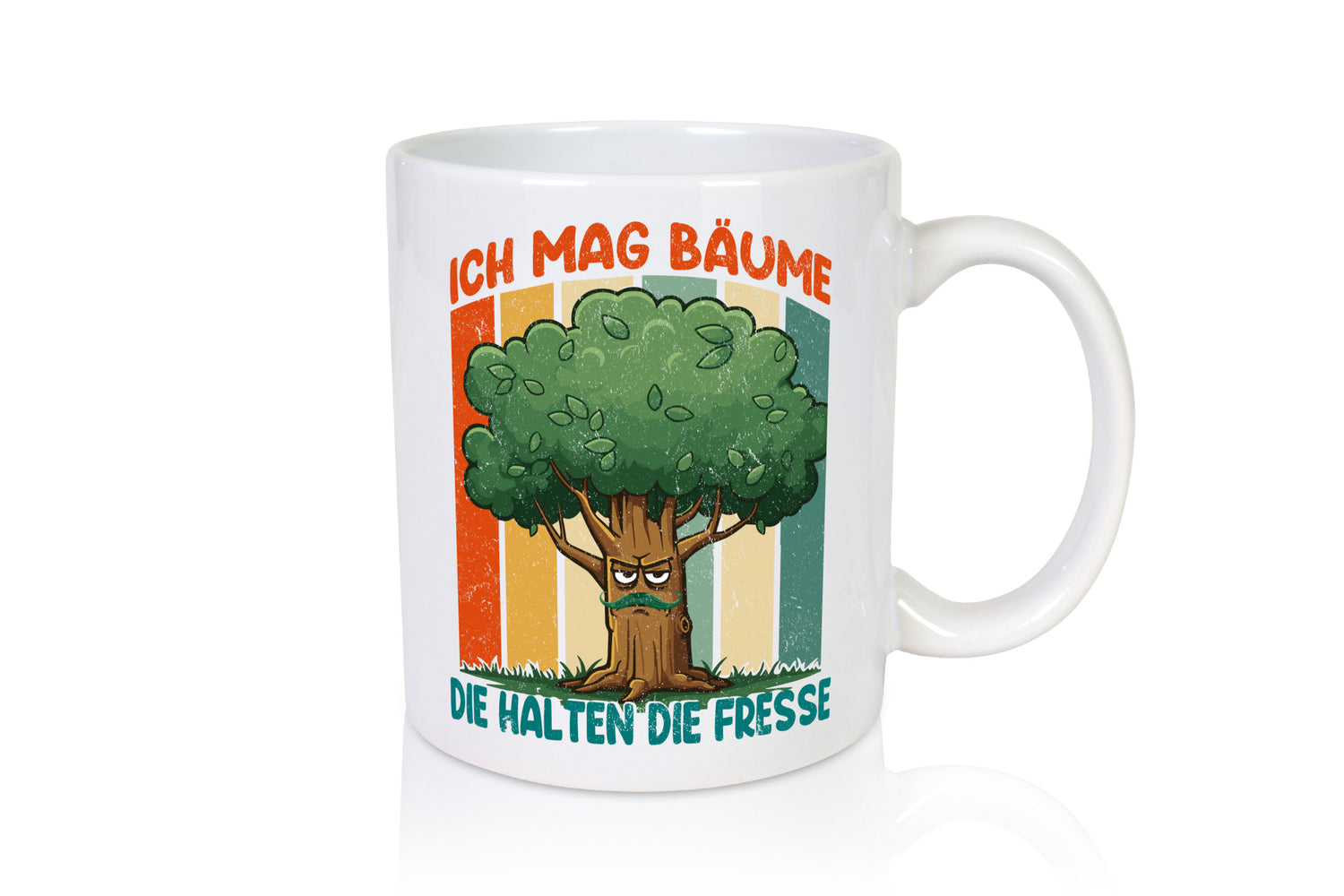 Ich mag Bäume die halten Fresse | v2 lustig Humor Geschenkidee Geschenk Tasse