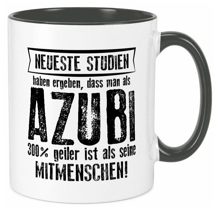 Neuste Studien: Azubi | Ausbildung Lehre Lehrling lustig Humor Geschenkidee Tasse