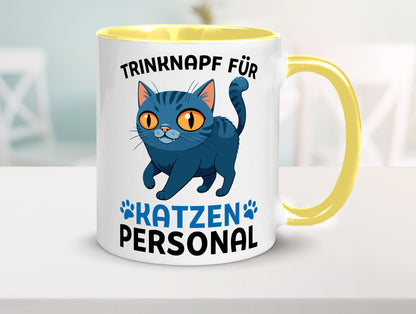 Katzen Personal | Katzenbesitzer Tasse Katze Humor vl2 Tierliebhaber
