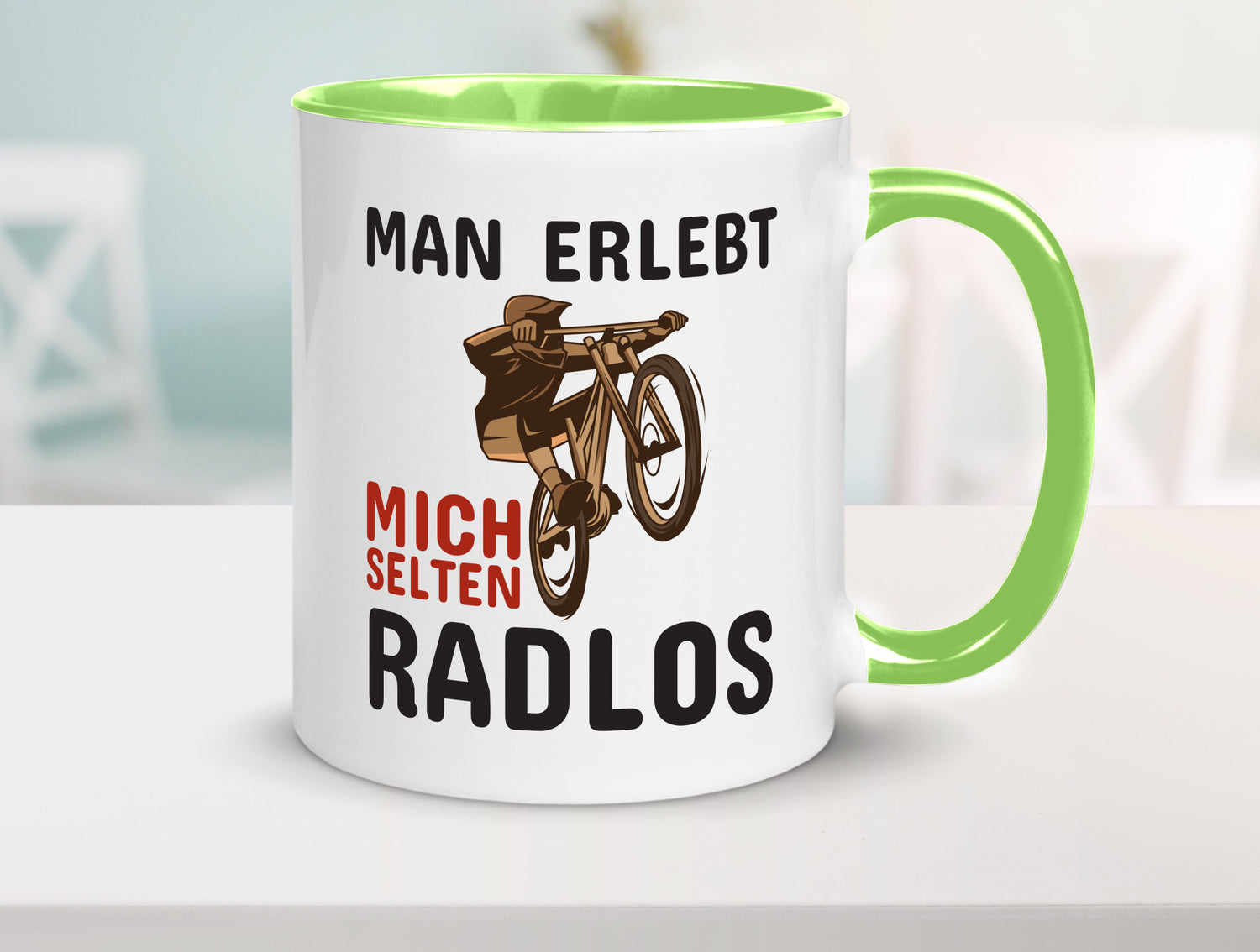 Selten Radlos | Spruchtasse Fahrrad Männer Humor lustiger Spruch Geschenk