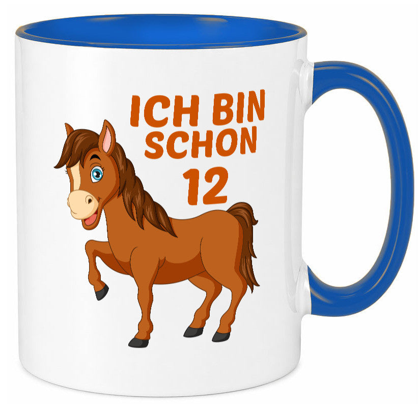 12. Geburtstag | Ich bin schon 12 Pferde Pony Geschenkidee Humor Tasse