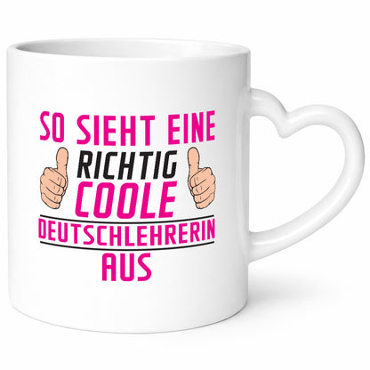 Richtig Coole Deutschlehrerin | Lehrer lustiger Spruch Geschenk Humor