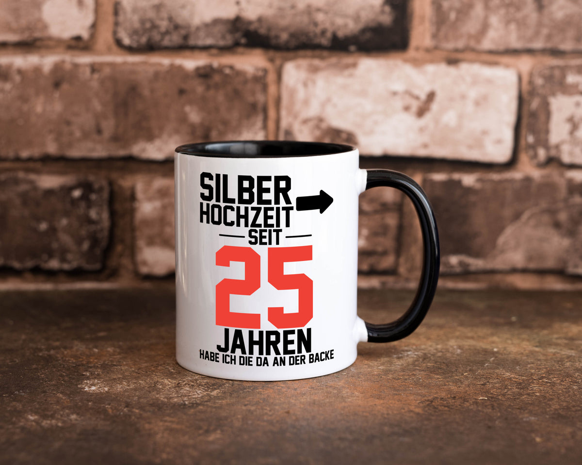 25. Hochzeitstag | Ehemann Silberhochzeit v2 lustig Humor Geschenkidee Geschenk Tasse
