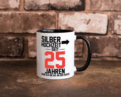 25. Hochzeitstag | Ehemann Silberhochzeit v2 lustig Humor Geschenkidee Geschenk Tasse