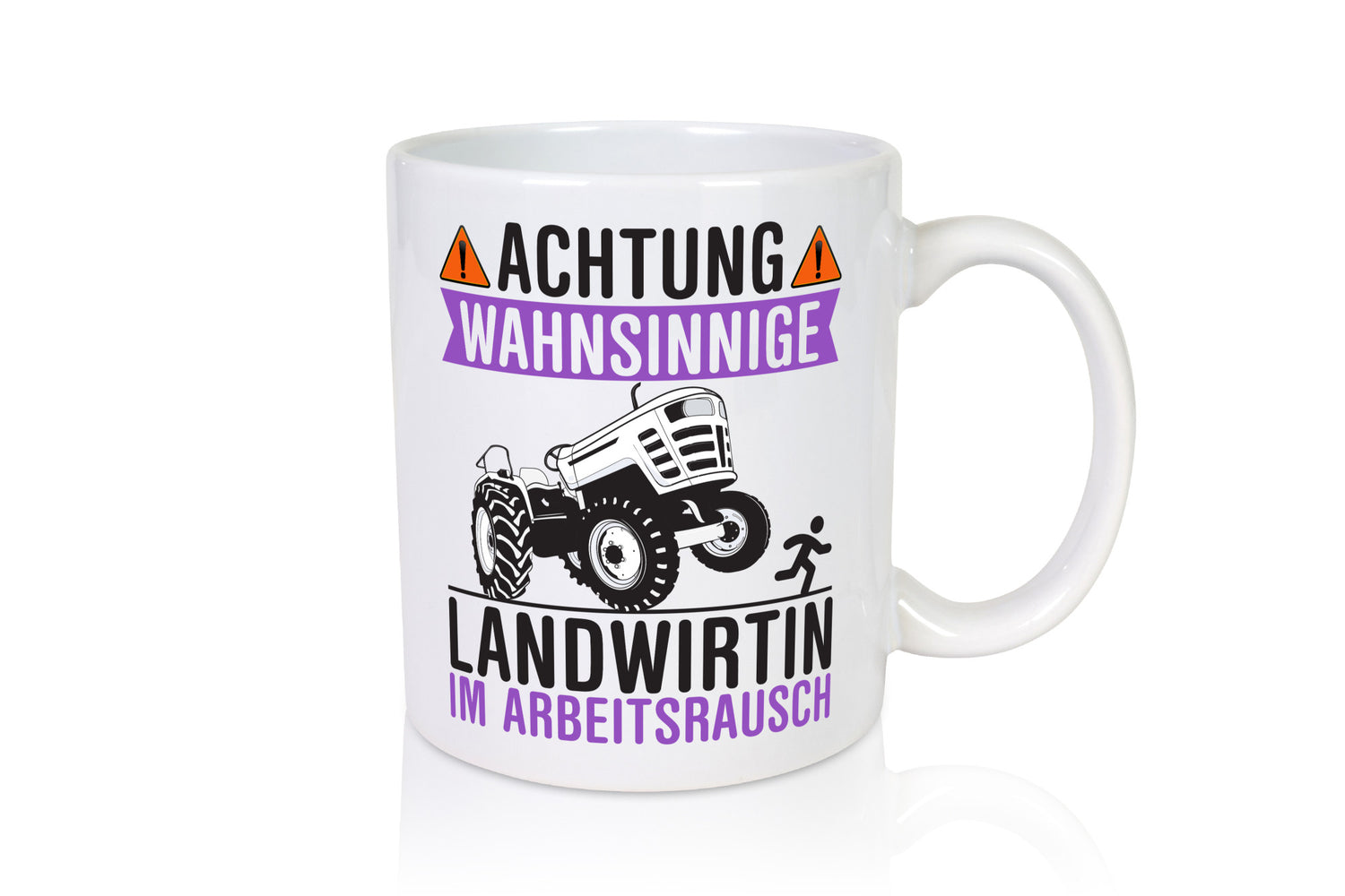 Landwirtin im Arbeitsrausch | Bauer Achtung! lustiger Spruch Geschenk Arbeit