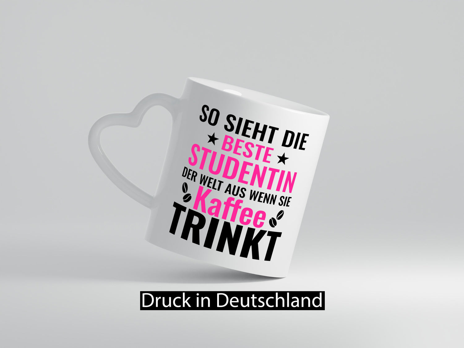 Kaffee trinkt: Studentin | Uni Studium Universität lustig Humor Geschenkidee