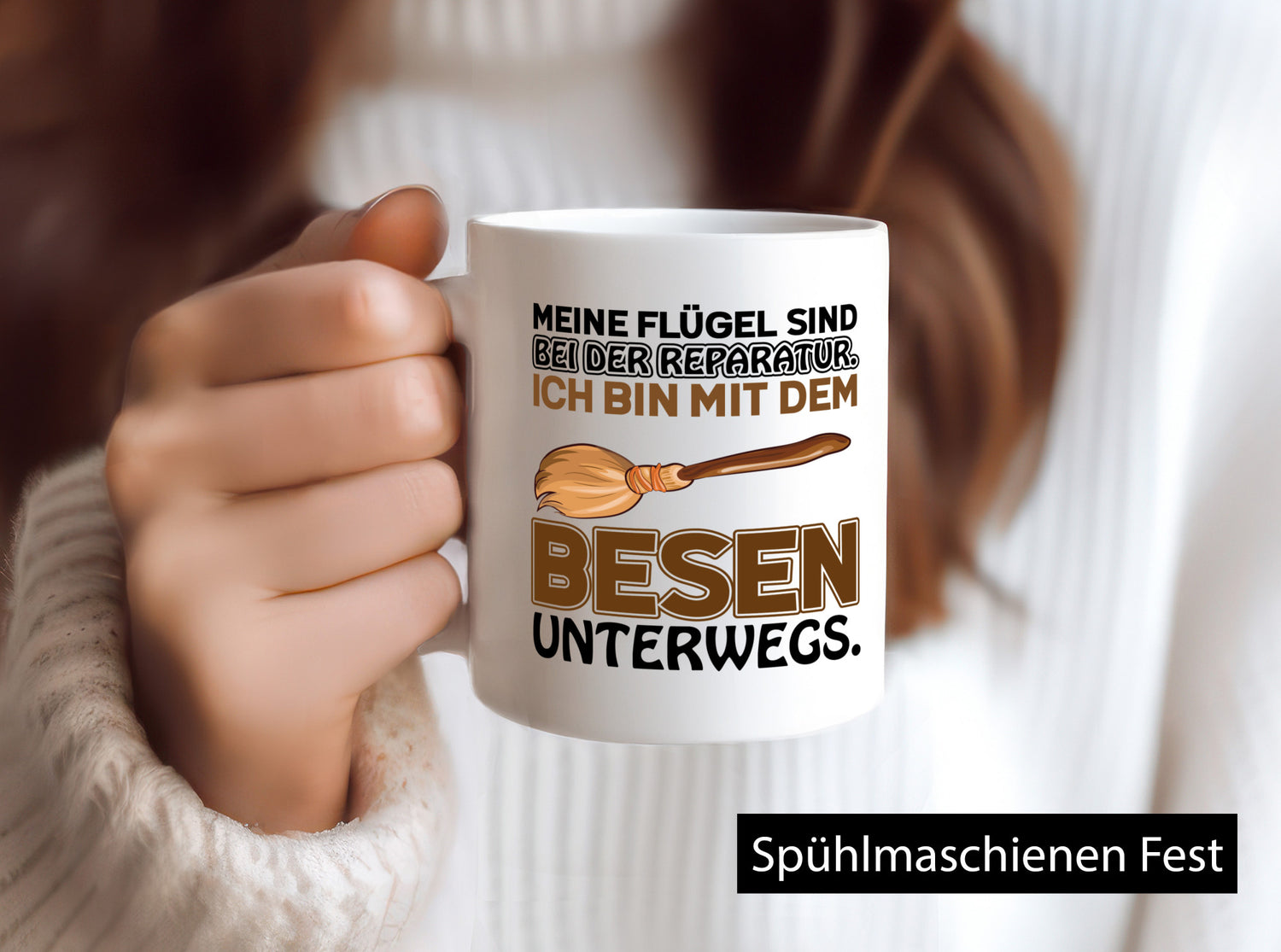 Flügel Reperatur lustig Humor Geschenkidee Geschenk Tasse