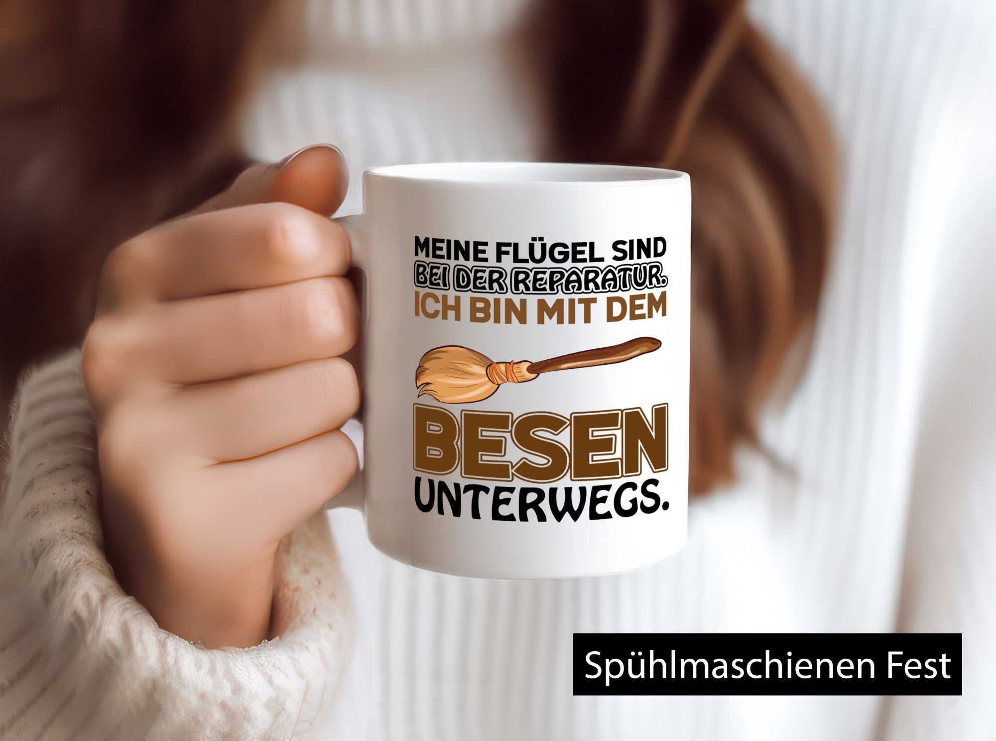 Flügel Reperatur lustig Humor Geschenkidee Geschenk Tasse