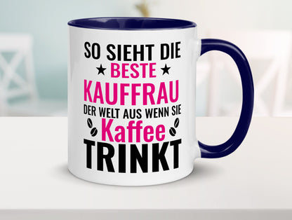 Kaffee trinkt: Kauffrau | Kauffrauen lustiger Spruch Geschenk Humor