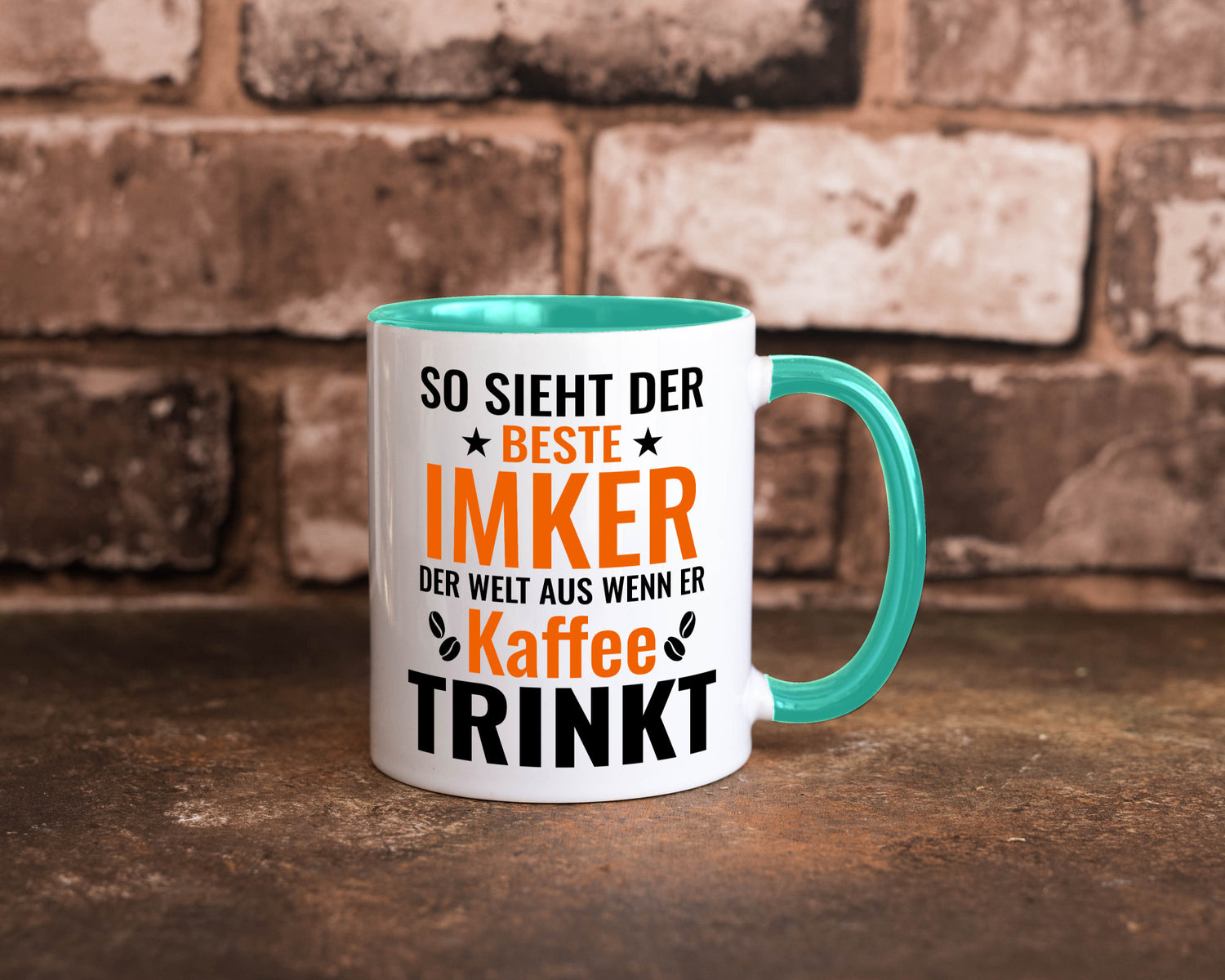 Kaffee trinkt: Imker | Imkerei lustiger Spruch Geschenk Humor Geschenkidee Tasse