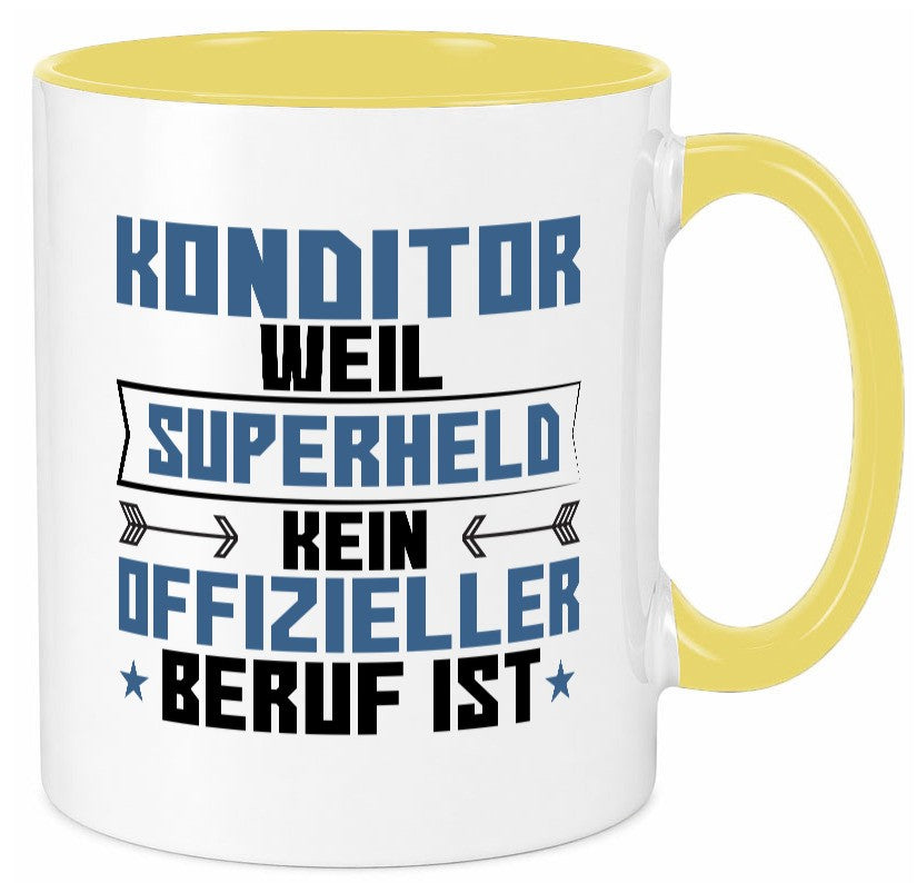 Superheld Konditor | Konditorei Humor Geschenkidee Tasse