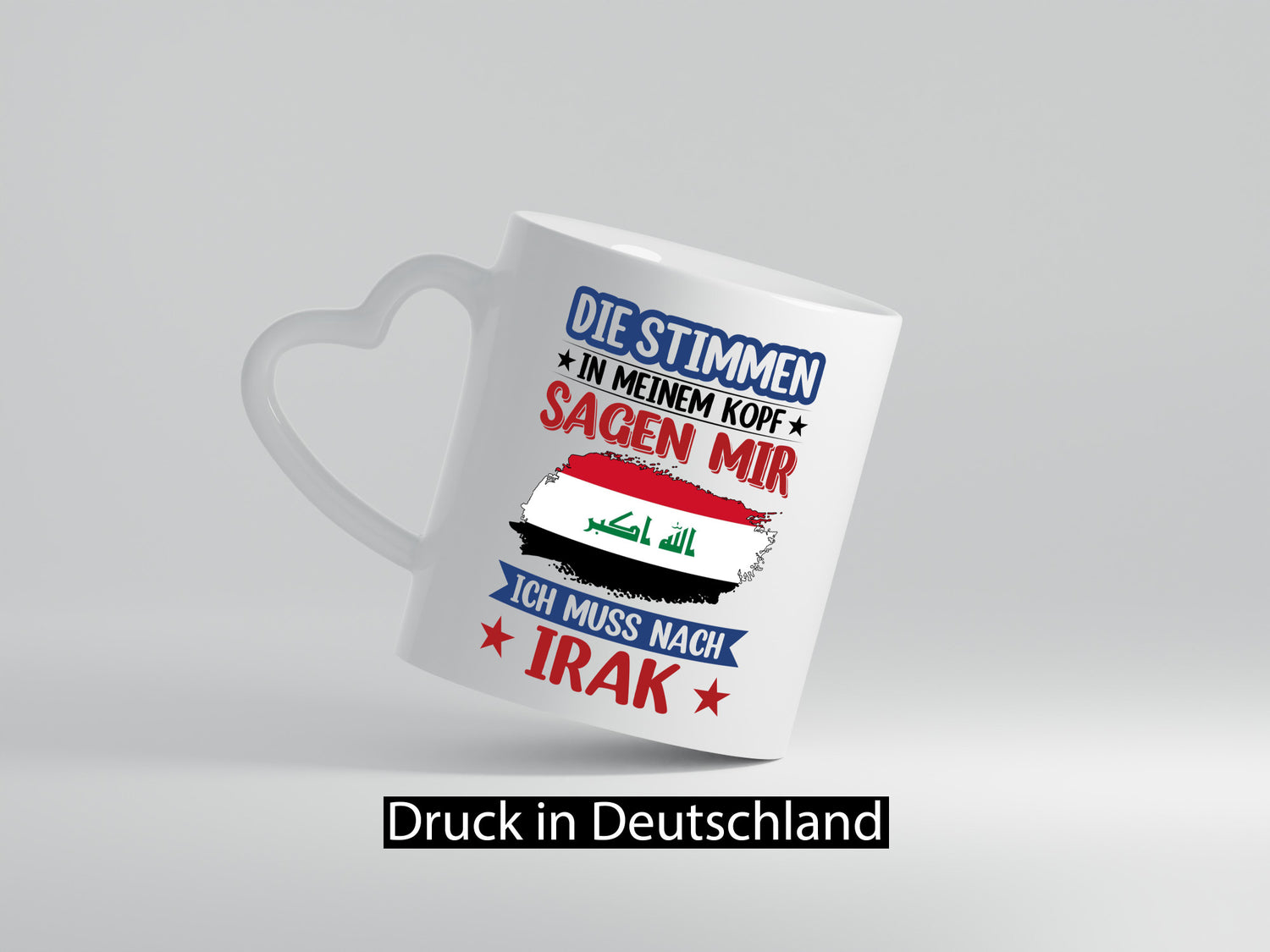 Irak | Urlaub Stimmen in meinem Kopf Traumland Geschenkidee Humor Tasse