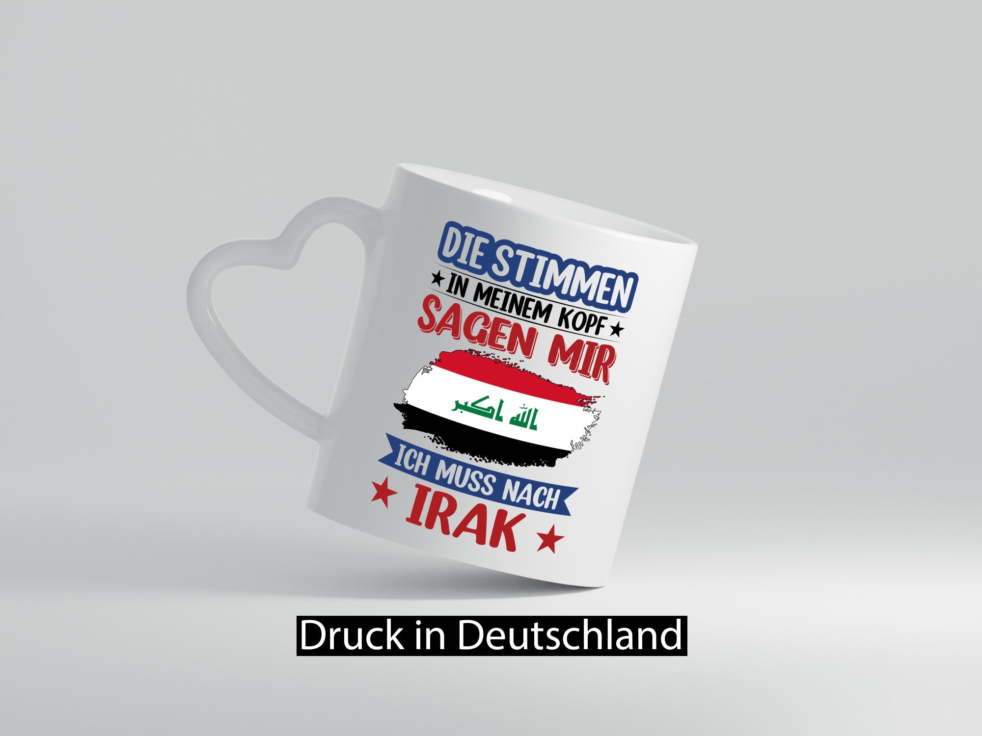 Irak | Urlaub Stimmen in meinem Kopf Traumland Geschenkidee Humor Tasse