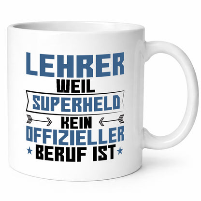 Superheld Lehrer | Schule Beruf Schüler lustig Arbeit Kollegen Büro Geschenk
