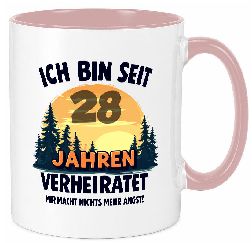 Ich bin Verheiratet | 28. Hochzeitstag Ehepaar v2 lustiger Spruch Geschenk