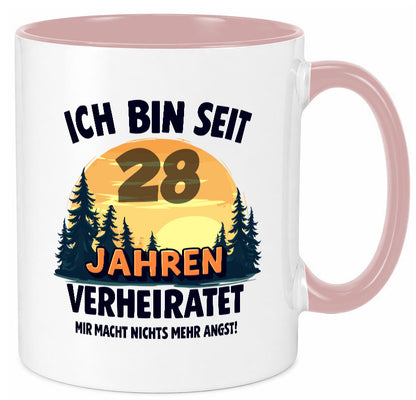 Ich bin Verheiratet | 28. Hochzeitstag Ehepaar v2 lustiger Spruch Geschenk