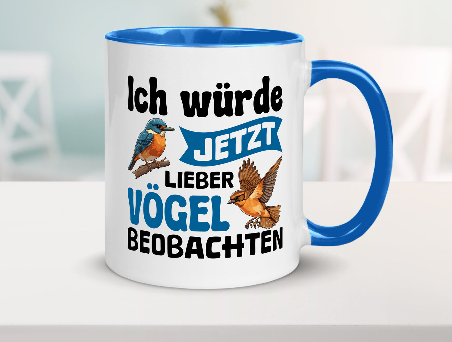 Vögel beobachten | Vogel lustig Humor Geschenkidee Geschenk Tasse