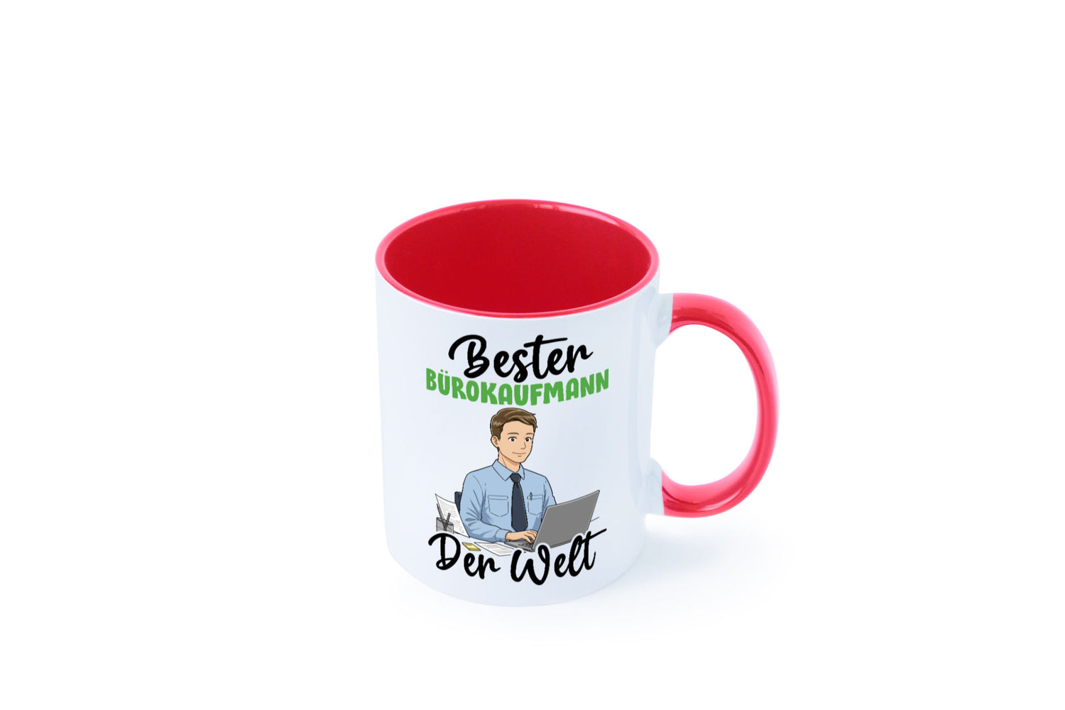 Bester Bürokaufmann | Kaufmann v2 lustig Arbeit Kollegen Büro Geschenk Tasse