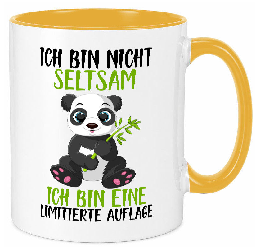 Ich bin nicht seltsam | süßer Pandabär lustiger Spruch Humor Geschenkidee Tasse
