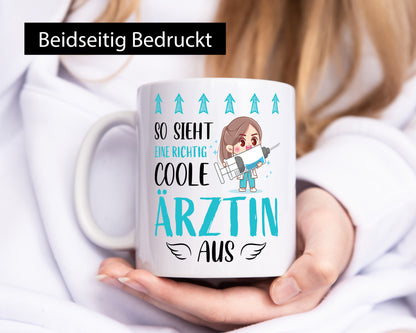 So sieht eine richtig Coole Ärztin aus | Krankenhaus Geschenk Humor