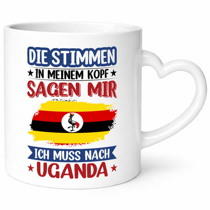 Uganda | Urlaub Stimmen in meinem Kopf Traumland v2 lustig Humor Geschenkidee