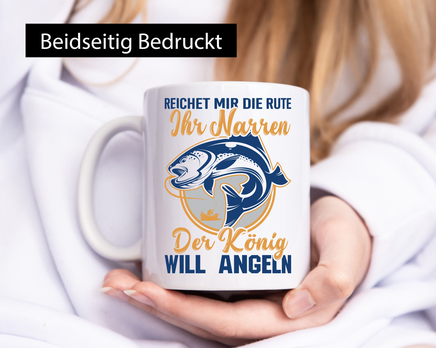 Reicht mir die Rute, ihr Narren | König will Angeln Fische Humor Geschenkidee