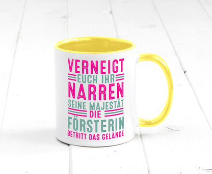 Verneigt euch: Försterin | Forst Arbeit v2 Geschenkidee Kollegen Büro Humor