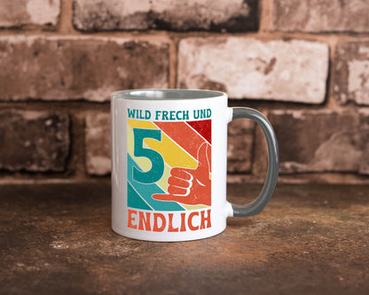 5. Geburtstag | 5 Jahre Wild und Frech Geschenk Geschenkidee lustiger Spruch
